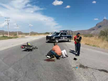 El motociclista salió proyectado a la carpeta asfáltica donde terminó con múltiples golpes.