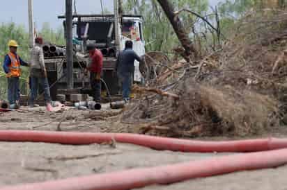 En el lugar se mantienen las actividades para contar con las condiciones de seguridad necesarias para el rescate humanitario de los 10 mineros. (EL SIGLO DE TORREÓN)