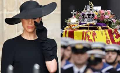 Meghan Markle rompe en llanto dutrante el funeral de la reina Isabel II