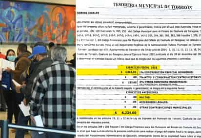 El Municipio de Torreón ha enviado notificaciones a los deudores morosos del Predial, pero se ha incluido a los del año que aún no concluye.
