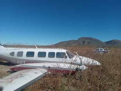 Se trata de una avioneta con matrícula XB-RRT, de la cual no se proporcionaron mayores características.