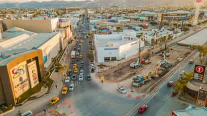 Se desviará el tráfico de la prolongación Cuauhtémoc por obra de drenaje para el Sistema Vial Cuatro Caminos. (ÉRICK SOTOMAYOR / EL SIGLO DE TORREÓN)