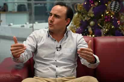 Manolo Jiménez refirió que en su labor como secretario ha transitado por todo el estado y 'es uno de los más seguros del país'. (VERÓNICA RIVERA)