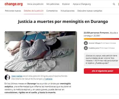 Una petición que lanzó un usuario duranguense ya acumula bastantes firmas para exigir justicia y atención. (EL SIGLO DE TORREÓN)