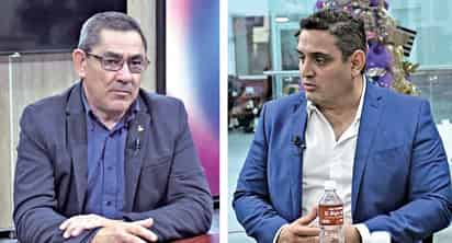 Mariano Serna Muñoz y Jorge Reyes Casas son los voceros del movimiento Yo Sí. (FERNANDO COMPEÁN)