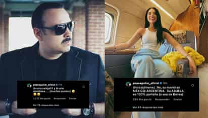 'Su abuela es argentina', tras críticas, Pepe Aguilar sale en defensa de su hija Ángela