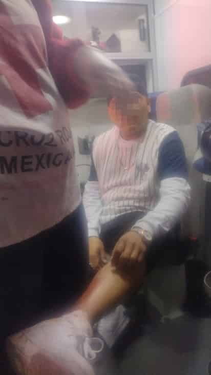 El lesionado presentaba una herida de bala en la pantorrilla izquierda y la otra en el abdomen.