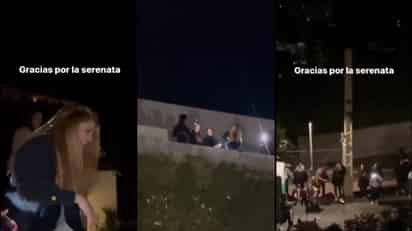 Fanáticos de Shakira le llevan serenata al pie de su ventana