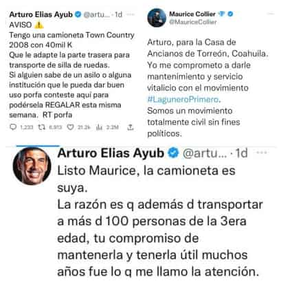 El 'ex shark' respondió al llamado que lanzara el empresario lagunero Maurice Collier.