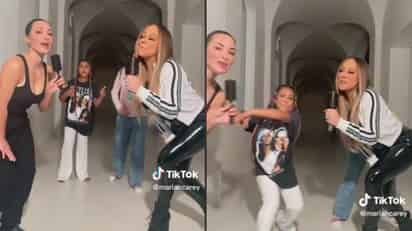 VIRAL: Kim Kardashian y Mariah Carey hacen trend en TikTok pero un curioso detalle se roba la atención