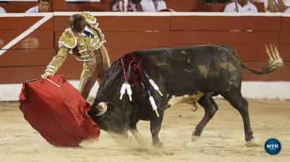 El lagunero ejecutó una buena faena ante el segundo de su lote, pero malogró la oreja al fallar con el acero para cerrar el festejo. (Especial)
