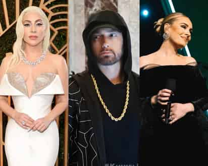 Cortesía / Facebook Lady Gaga - Eminem - Adele