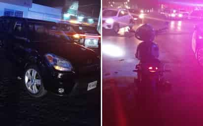 Tanto la motocicleta como la camioneta fueron enviadas a un corralón de la ciudad para su resguardo. (EL SIGLO DE TORREÓN)