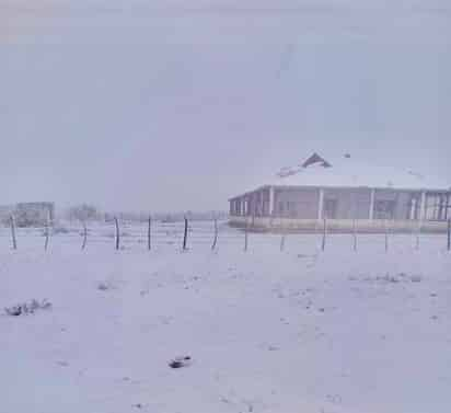 Se registró una caída de nieve entre la sierra de Acuña y Zaragoza.