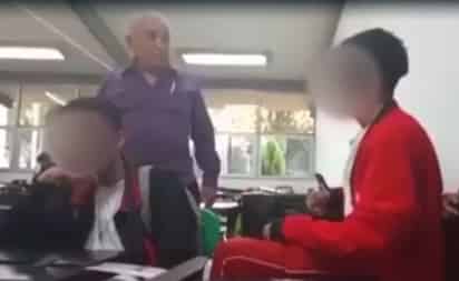 VIRAL: Captan a profesor de CBTis en Hidalgo retando a golpes a un alumno