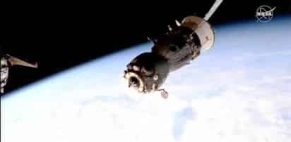 La Soyuz aterrizó a las 14:45 en la estepa kazaja, a 147 kilómetros de la ciudad de Zhezkazgan. (NASA)