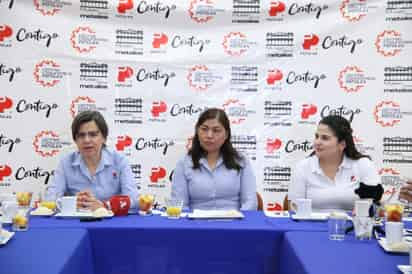 Cristina Matouk y Dolores Herrera informaron de las actividades en Museo de los Metales y Centro Comunitario Peñoles. (EL SIGLO DE TORREÓN)