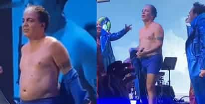 VIDEO: Cristian Castro sorprende y se quita la ropa en pleno concierto en Argentina