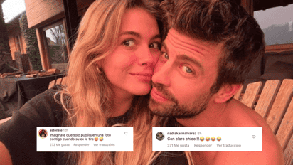 'Con Claro Chío', Gerard Piqué publica foto con su novia y usuarios los tunden en redes