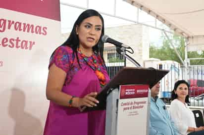 La secretaria de Bienestar, Ariadna Montiel, cerró en Lerdo su gira de dos días en el estado de Durango. (EL SIGLO DE TORREÓN)