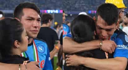 'Chucky' Lozano no se contiene y llora tras recibir su medalla de campeón de Italia