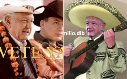 Gracias a la inteligencia artificial, una cuenta de TikTok ha publicado varios videos virales de AMLO cantando temas de Valentín Elizalde, Peso Pluma, Jenni Rivera y otros reconocidos cantantes. (ESPECIAL)