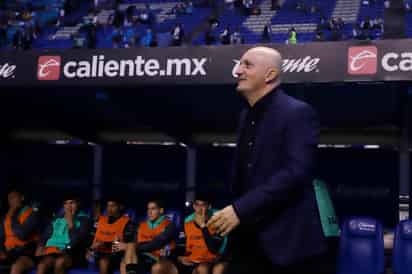 Pablo Repetto se dijo contento con la parte anímica de sus jugadores, así como la actitud del equipo pese a estar abajo en el marcador (EFE)