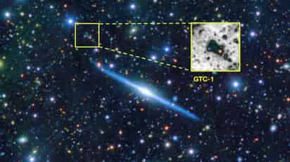 Bautizada con el nombre de GTC-1, la galaxia satélite se descubrió utilizando imágenes ultra profundas. (EFE)