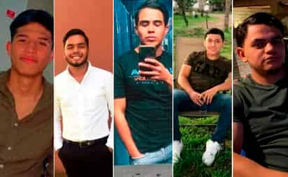 Desde el viernes pasado, Roberto Olmeda Cuéllar, Diego Lara Santoyo, Uriel Galván, Jaime Miranda y Dante Hernández fueron reportados como desaparecidos en Lagos de Moreno, Jalisco. (ESPECIAL)