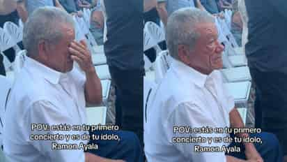 VIRAL: Abuelito llora de emoción durante su primer concierto de Ramón Ayala