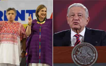 AMLO lamentó que el nombramiento de la senadora panista Xóchitl Gálvez, sobre la priista Beatriz Paredes, fue el resultado de una decisión tomada por 'el gerente Claudio X. González'. (ARCHIVO)