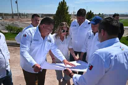 Leticia Herrera Ale supervisa obras del nuevo cementerio municipal de Gómez Palacio