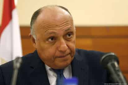 Sameh Shukri reiteró la postura clara de su país y rechazo categórico al desplazamiento forzado de la población palestina. (ARCHIVO)