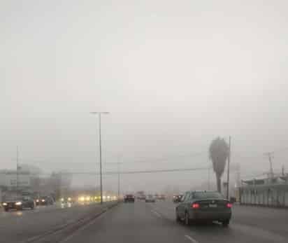 Ayer se registró neblina al oriente y norte de Torreón.