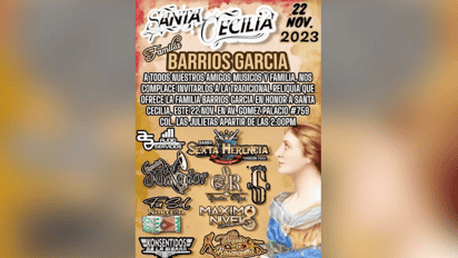 Invitan a músicos laguneros a honrar a Santa Cecilia