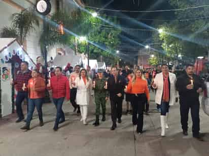 La marcha pacífica inició desde la calle Melchor Ocampo, a un costado del parque Victoria. (EL SIGLO DE TORREÓN)