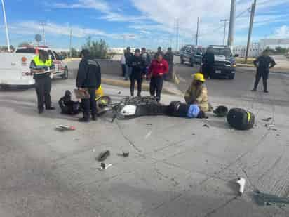 Automovilista arrolló a tripulantes de una motocicleta que circulaba sobre el bulevar Casa Blanca.