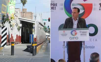 Manolo Jiménez, gobernador de Coahuila, dijo que se dará continuidad al Bus Laguna. (FERNANDO COMPEÁN) 