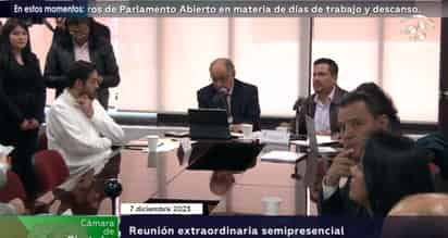 Se regresa a la Mesa Directiva.  (ESPECIAL)