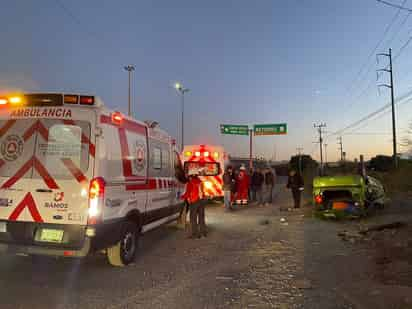 El vehículo era conducido a exceso de velocidad. (EL SIGLO COAHUILA)