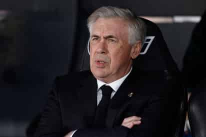 Fotografía de archivo (02/04/2023), del técnico italiano Carlo Ancelotti que ha sido renovado con el Real Madrid hasta junio de 2026. EFE/ Rodrigo Jiménez