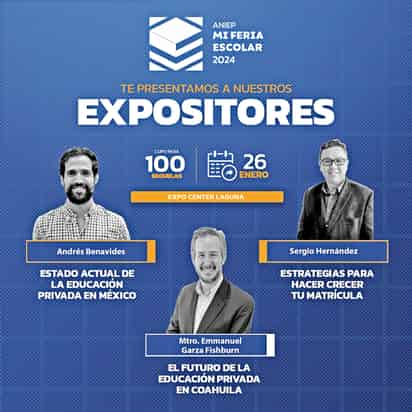 La Feria se llevará a cabo en el Expo Center los días 26, 27 y 28 de enero. (ANIEP)