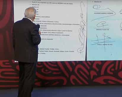 Sobre el acuerdo PAN-PRI en Coahuila, el presidente expresó “cuando se reparte mal el botín, hay motín”. (X)