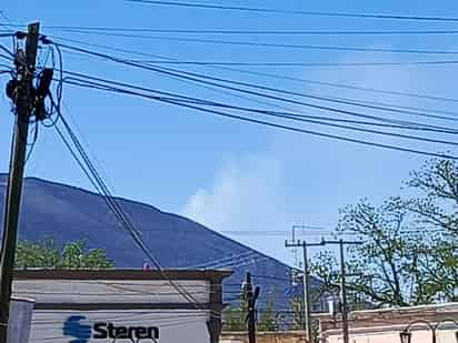 Se registra incendio forestal en la sierra de Parras de la Fuente