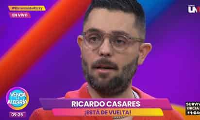 Ricardo Casares está de vuelta en Venga la Alegria