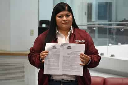 La diputada local por Morena Delia Aurora Hernández Alvarado. (ED MOLINA)