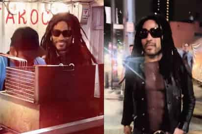 Lenny Kravitz vende hamburguesas en la CDMX