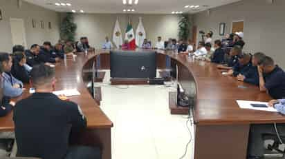 Reunión semanal de seguridad municipal de Piedras Negras. (RENÉ ARELLANO)