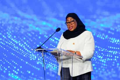 La presidenta de la República de Tanzania, Samia Suluhu Hassan. (ARCHIVO)