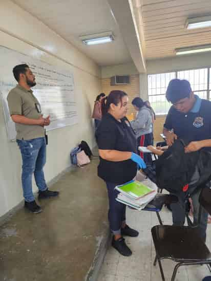 El Operativo Mochila Segura se realizará de forma periódica en el Instituto 18 de Marzo.